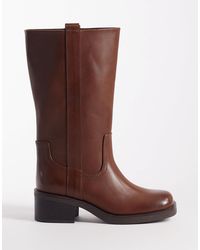 ASOS - Cherry Pull On Trucker Boots - Lyst
