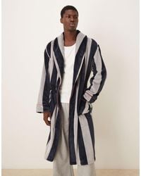 Chelsea Peers - – bademantel aus fleece mit streifen - Lyst
