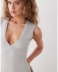 Weekday - Plunge V-neck Top - Lyst
