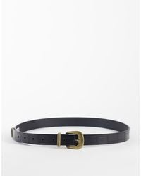 ASOS - Skinny Belt With Curve Buckle And Metal Tip - Lyst