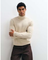 SELECTED - Ribbed Knit Turtleneck Sweater - Lyst
