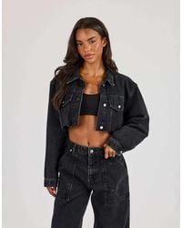 CERNUCCI - Super Cropped Denim Jacket - Lyst