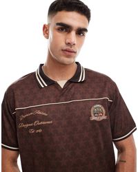 Cotton On - Cotton On Oversized Sports Polo T-shirt With Graphics - Lyst