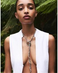 Pull&Bear - Metallic Necklace - Lyst