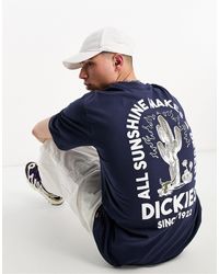 Dickies - Badger - t-shirt avec imprimé cactus et montagne au dos - Lyst