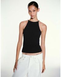 Pull&Bear - Top Halter Testurizzato - Lyst
