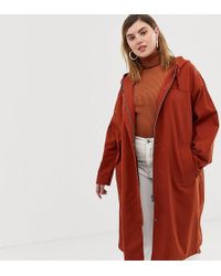 ASOS Longline Lightweight Parka - Brown