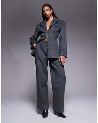 Wanderdoll - Wander Doll Hansa Wool Blend Tailored Wide Leg Pants - Lyst