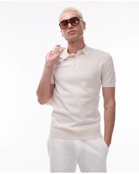 Mango - Knitted Collared Polo Shirt - Lyst