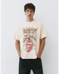 Pull&Bear - Rolling Stones T-shirt - Lyst