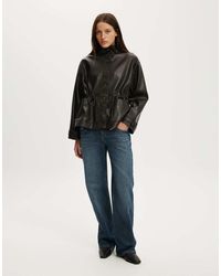 Cotton On - Eli Faux Leather Parka - Lyst