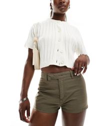 ASOS - Micro Short With Linen - Lyst