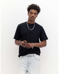 Pull&Bear - – kurzärmliges basic-t-shirt aus baumwolle - Lyst