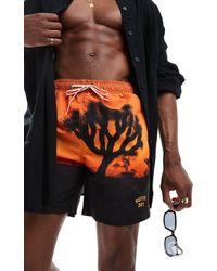 Superdry - Photographic 17-inch Swim Shorts - Lyst