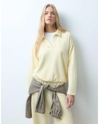 Pieces - Long Sleeve Polo Sweatshirt Co-ord - Lyst
