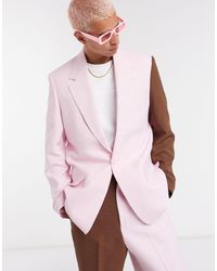 Jaded London Co-ord Double Breasted Blazer - Pink