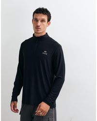 Jack & Jones - Sports Quarter Zip Quick Dry Long Sleeve Training Top - Lyst