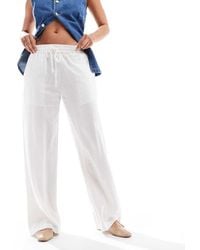 Cotton On - Cotton On Haven Wide Leg Linen Look Pant - Lyst