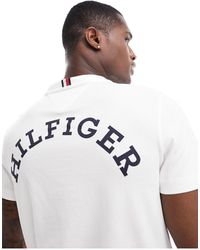 Tommy Hilfiger - – monotype – t-shirt - Lyst