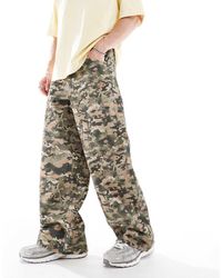 ASOS - Superbaggy Broek Met Camouflageprint - Lyst