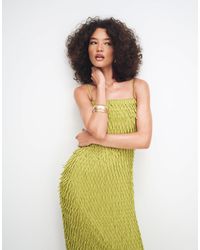 asos high neck embellished crop top tulle midi dress ASOS High Neck Embellished Crop Top Tulle Midi Dress in Blue