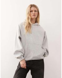 Weekday - Oversized Heavyweight Jersey Hoodie - Lyst