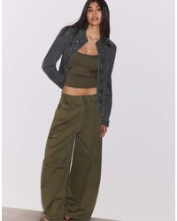 Stradivarius - Twill Jacket With Buttons - Lyst