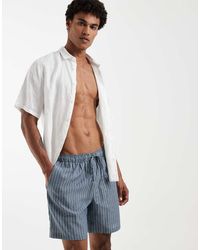 South Beach - Linen Mix Shorts - Lyst