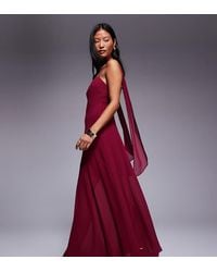 Forever New - Petite Honey Scarf Neck Cami Strap Hanky Hem Maxi Dress - Lyst