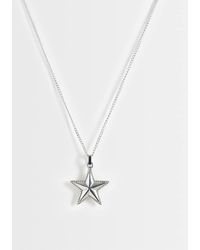 ASOS - Waterproof Stainless Steel Star Pendant Necklace - Lyst