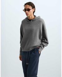 Oysho - Cotton-blend Knit Hoodie - Lyst