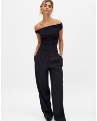 NA-KD - Twist Off Shoulder Top - Lyst