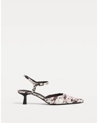 Stradivarius - – absatzschuhe mit em muster - Lyst