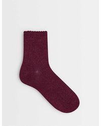 Pieces - Glittersokken - Lyst