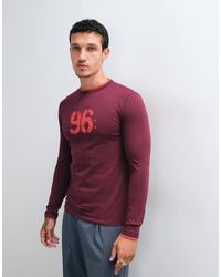 ASOS - Slim Long Sleeve Double Layer T-shirt With Number Graphic - Lyst