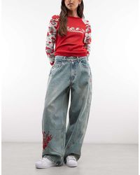 Ed Hardy - Dragon Balloon Leg Jean - Lyst