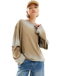 Weekday - Super Oversized Layered Long Sleeve Top - Lyst