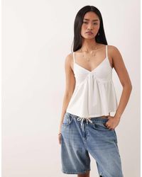 ASOS - Trim Detail Babydoll Cami - Lyst