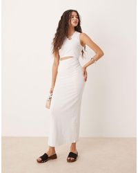 ASOS - Sleeveless Cut Out Ring Trim Detail Midi Dress - Lyst