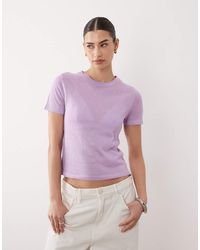 ASOS - Knitted Sheer T-shirt - Lyst