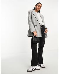 ASOS - Double Breasted Blazer Coat - Lyst