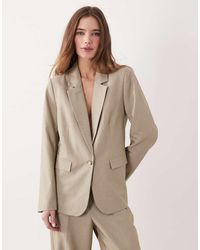 Vila - Blazer Sartoriale Color Seneca Rock Mélange - Lyst