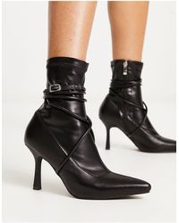 Raid - Monissa Strap Detail Stiletto Ankle Boots - Lyst