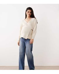 ASOS - Asos Design Maternity Wrap Cardigan - Lyst