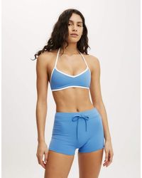 Cotton On - Ultra Soft Halter Open Back Crop - Lyst