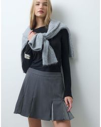Vero Moda - High Waisted Pleated Mini Skirt - Lyst