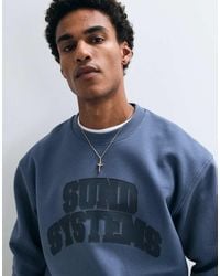 ASOS - Relaxed Sweatshirt With Collegiate Front Print - Lyst