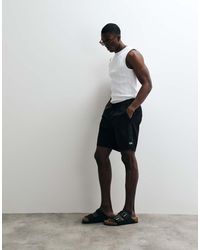 Hollister - Super baggy Destroyed Denim Short - Lyst
