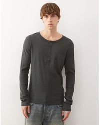 Weekday - Henley Long Sleeve Top - Lyst