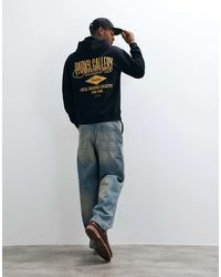 Only & Sons - Relaxed Fit Hoodie With Gallery Back Print - Lyst